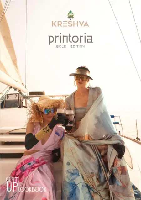 Printoria By Kreshva Korean Satin Wholesale Occasion Wear Saree In India